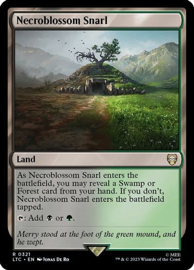 Necroblossom Snarl Commander: The Lord of the Rings: Tales of Middle-earth Magic card