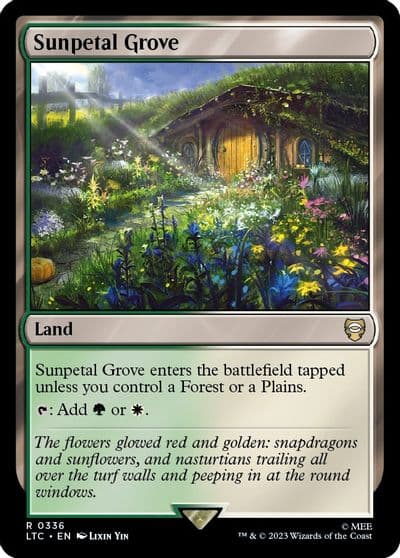 Sunpetal Grove Commander: The Lord of the Rings: Tales of Middle-earth Magic card
