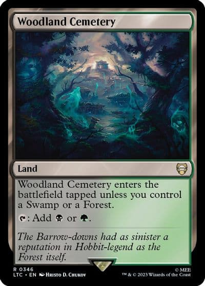 Woodland Cemetery Commander: The Lord of the Rings: Tales of Middle-earth Magic card