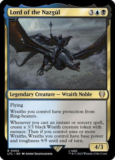 Lord of the Nazgul Commander: The Lord of the Rings: Tales of Middle-earth Magic card