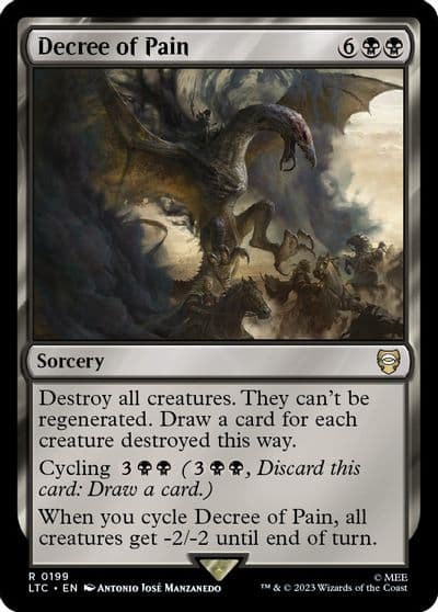 Decree of Pain Commander: The Lord of the Rings: Tales of Middle-earth Magic card