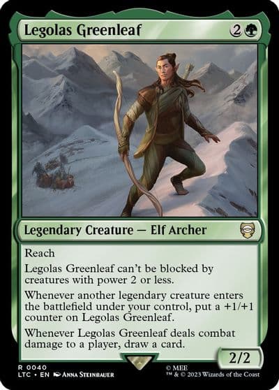 Legolas Greenleaf Commander: The Lord of the Rings: Tales of Middle-earth Magic card