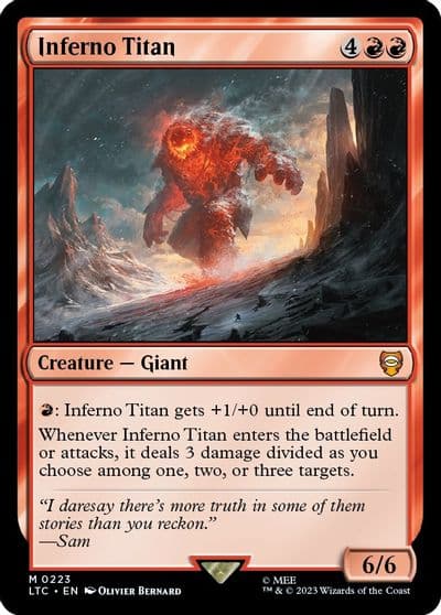 Inferno Titan Commander: The Lord of the Rings: Tales of Middle-earth Magic card