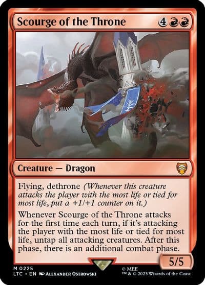Scourge of the Throne Commander: The Lord of the Rings: Tales of Middle-earth Magic card