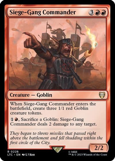 Siege Gang Commander Commander: The Lord of the Rings: Tales of Middle-earth Magic card