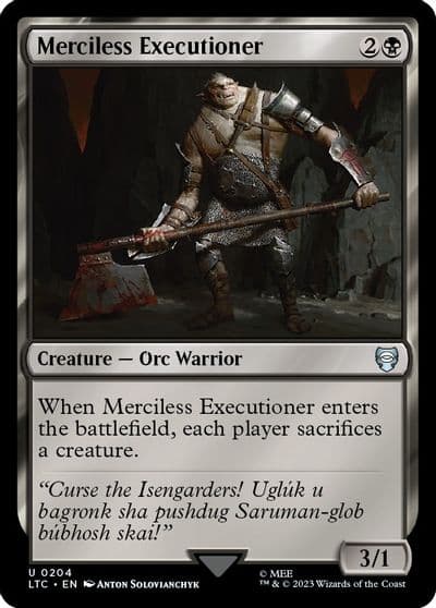 Merciless Executioner Commander: The Lord of the Rings: Tales of Middle-earth Magic card