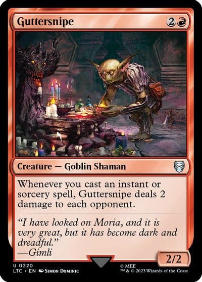 Guttersnipe Commander: The Lord of the Rings: Tales of Middle-earth Magic card