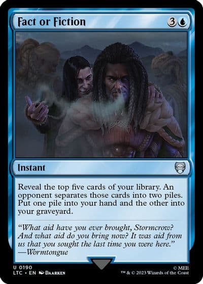 Fact or Fiction Commander: The Lord of the Rings: Tales of Middle-earth Magic card