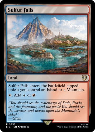 Sulfur Falls Commander: The Lord of the Rings: Tales of Middle-earth Magic card
