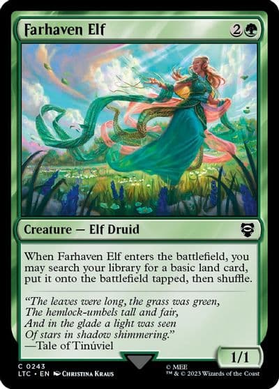 Farhaven Elf Commander: The Lord of the Rings: Tales of Middle-earth Magic card