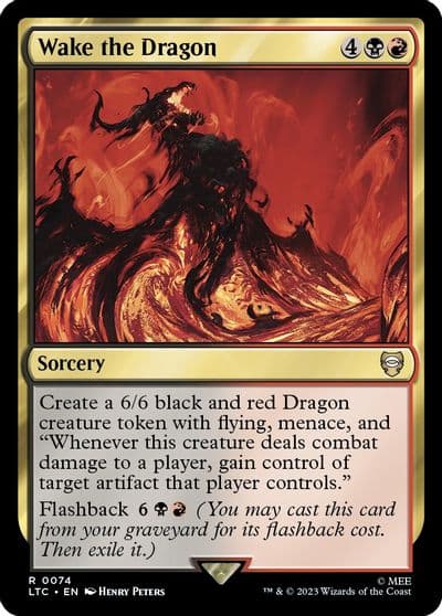 Wake the Dragon Commander: The Lord of the Rings: Tales of Middle-earth Magic card
