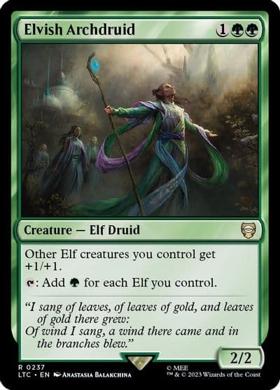 Elvish Archdruid Commander: The Lord of the Rings: Tales of Middle-earth Magic card