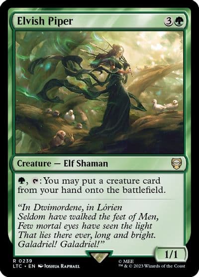 Elvish Piper Commander: The Lord of the Rings: Tales of Middle-earth Magic card
