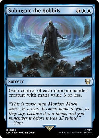 Subjugate the Hobbits Commander: The Lord of the Rings: Tales of Middle-earth Magic card