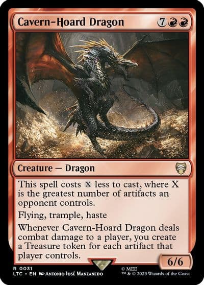 Cavern Hoard Dragon Commander: The Lord of the Rings: Tales of Middle-earth Magic card