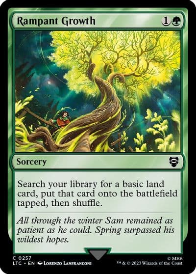 Rampant Growth Commander: The Lord of the Rings: Tales of Middle-earth Magic card