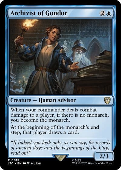 Archivist of Gondor Commander: The Lord of the Rings: Tales of Middle-earth Magic card