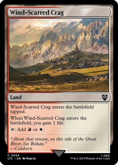 Wind Scarred Crag Commander: The Lord of the Rings: Tales of Middle-earth Magic card