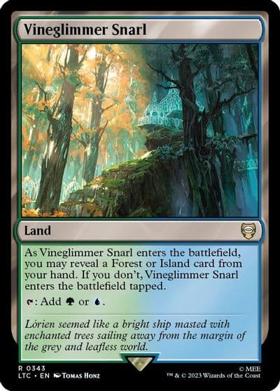 Vineglimmer Snarl Commander: The Lord of the Rings: Tales of Middle-earth Magic card