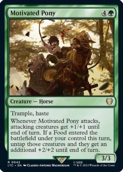 Motivated Pony Commander: The Lord of the Rings: Tales of Middle-earth Magic card