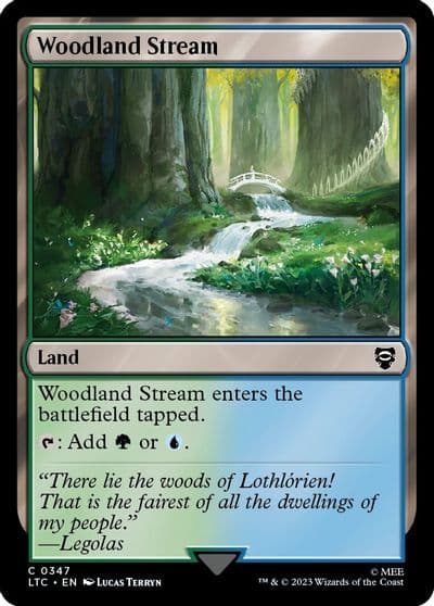 Woodland Stream Commander: The Lord of the Rings: Tales of Middle-earth Magic card