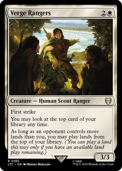 Verge Rangers Commander: The Lord of the Rings: Tales of Middle-earth Magic card