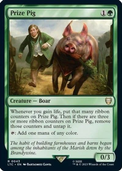 Prize Pig Commander: The Lord of the Rings: Tales of Middle-earth Magic card