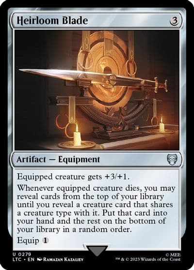 Heirloom Blade Commander: The Lord of the Rings: Tales of Middle-earth Magic card