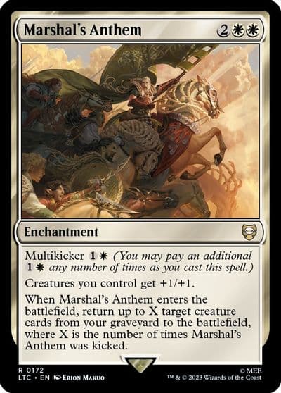 Marshals Anthem Commander: The Lord of the Rings: Tales of Middle-earth Magic card
