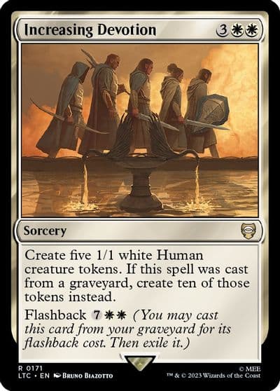 Increasing Devotion Commander: The Lord of the Rings: Tales of Middle-earth Magic card