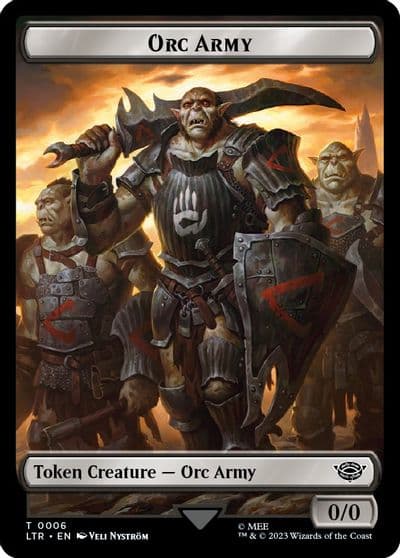 Orc Army 0006 Orc Army 0005 Double Sided Token Universes Beyond: The Lord of the Rings: Tales of Middle-earth Magic card