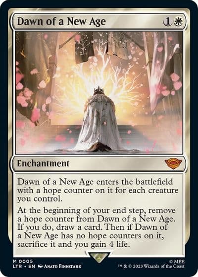Dawn of a New Age Universes Beyond: The Lord of the Rings: Tales of Middle-earth Magic card