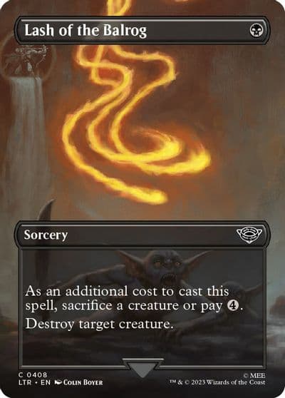 Lash of the Balrog Borderless Universes Beyond: The Lord of the Rings: Tales of Middle-earth Magic card