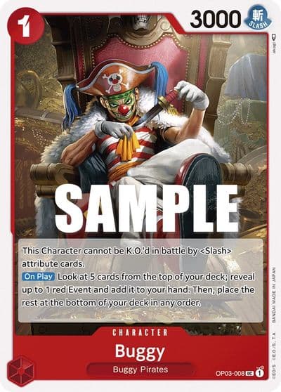 Buggy 008 Pillars of Strength One Piece card