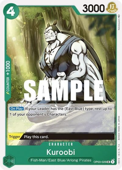 Kuroobi Pillars of Strength One Piece card
