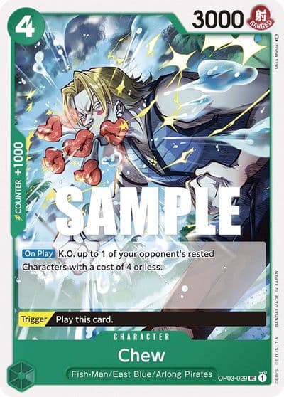 Chew Pillars of Strength One Piece card
