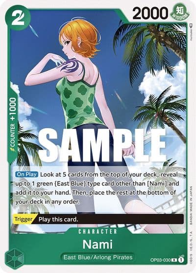 Nami 030 Pillars of Strength One Piece card
