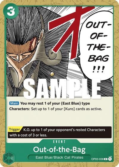 Out of the Bag Pillars of Strength One Piece card