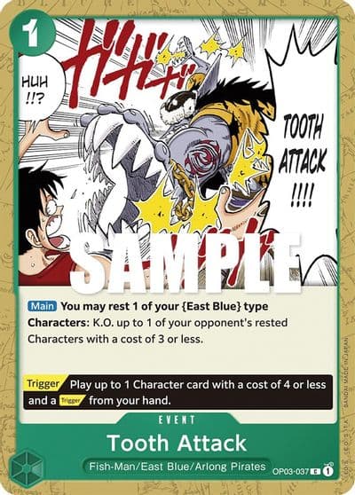 Tooth Attack Pillars of Strength One Piece card