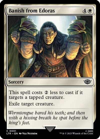 Banish from Edoras Universes Beyond: The Lord of the Rings: Tales of Middle-earth Magic card