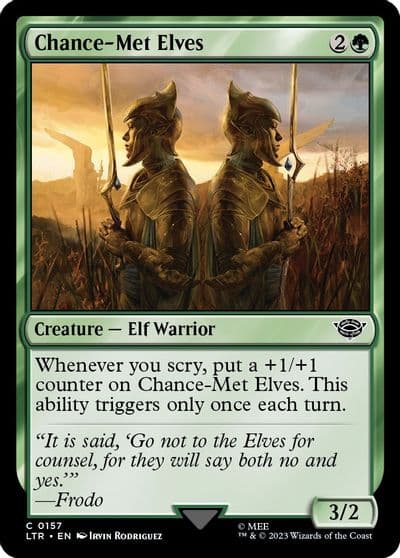 Chance Met Elves Universes Beyond: The Lord of the Rings: Tales of Middle-earth Magic card