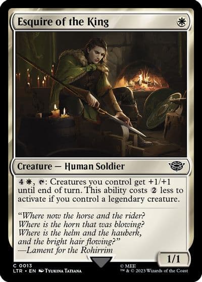 Esquire of the King Universes Beyond: The Lord of the Rings: Tales of Middle-earth Magic card