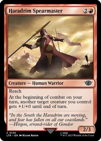 Haradrim Spearmaster Universes Beyond: The Lord of the Rings: Tales of Middle-earth Magic card