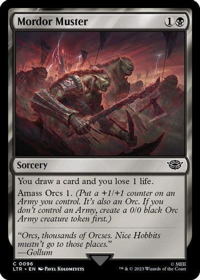 Mordor Muster Universes Beyond: The Lord of the Rings: Tales of Middle-earth Magic card