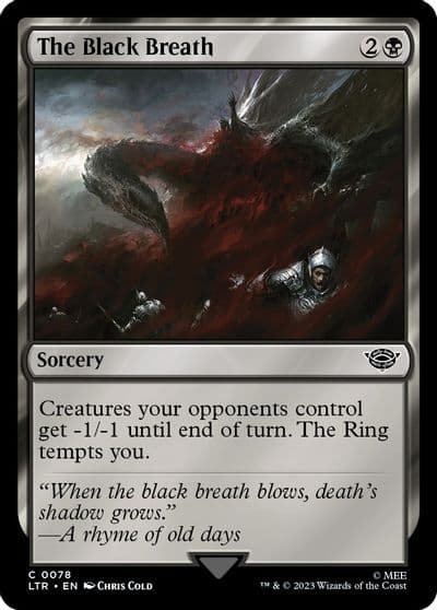 The Black Breath Universes Beyond: The Lord of the Rings: Tales of Middle-earth Magic card