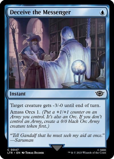 Deceive the Messenger Universes Beyond: The Lord of the Rings: Tales of Middle-earth Magic card