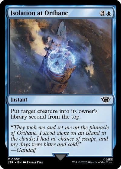 Isolation at Orthanc Universes Beyond: The Lord of the Rings: Tales of Middle-earth Magic card