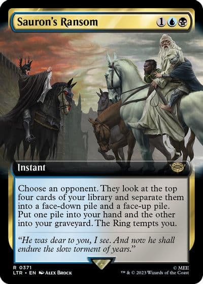 Saurons Ransom Extended Art Universes Beyond: The Lord of the Rings: Tales of Middle-earth Magic card