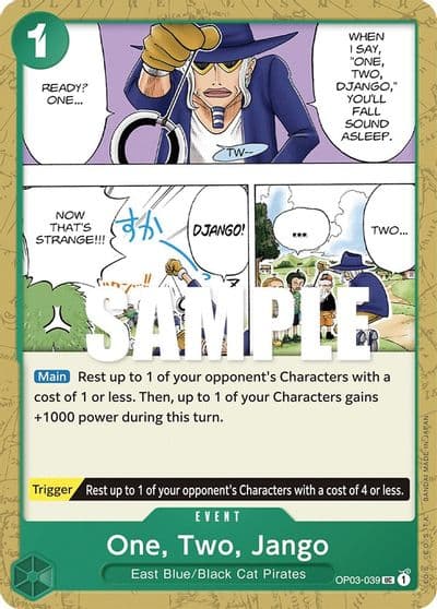 One Two Jango Pillars of Strength One Piece card