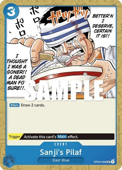 Sanjis Pilaf Pillars of Strength One Piece card